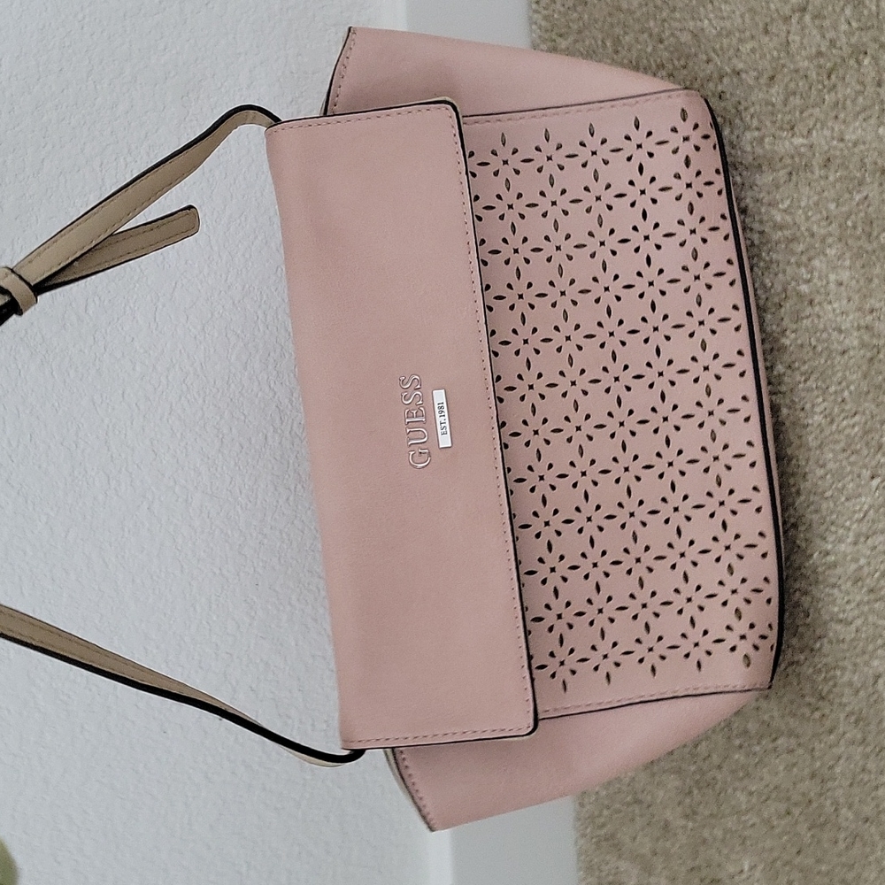 Guess blush pink handbag